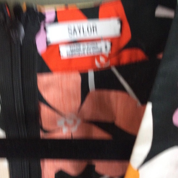 Saylor Ariah Floral Print Tiered Ruffle Tie Waist Mini Dress Size Small - Picture 4 of 12